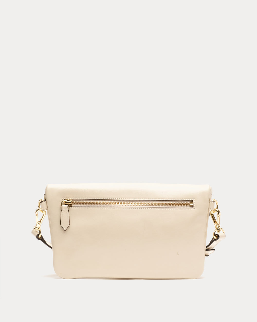 Billie Sling Bag - Crinkled Leather Oyster Small Crossbody Frances Valentine