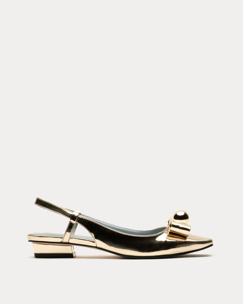 Aubrey Slingback Flat - Platino Flats Frances Valentine