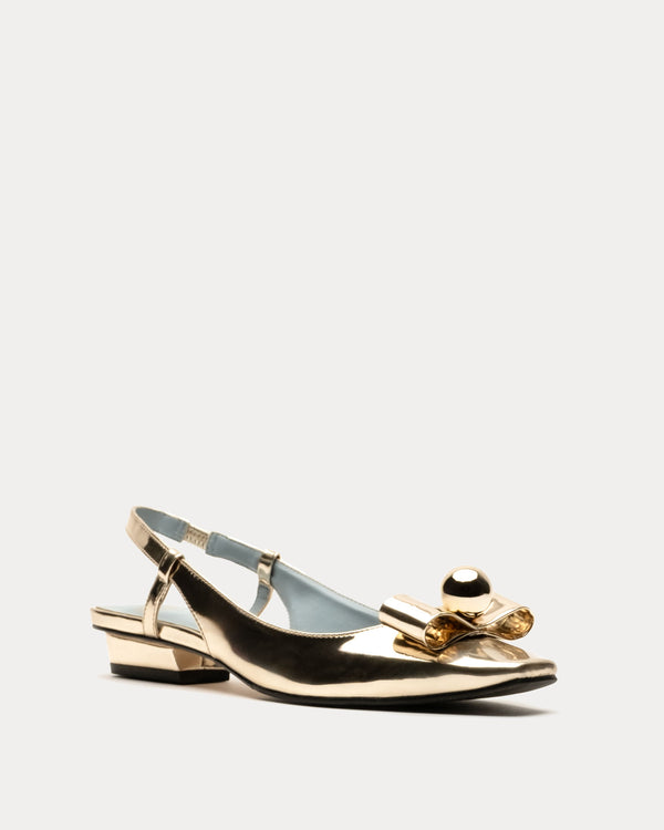 Aubrey Slingback Flat - Platino Flats Frances Valentine