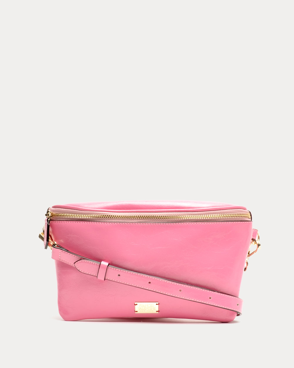 Billie Sling Bag - Crinkled Leather Pink Small Crossbody Frances Valentine