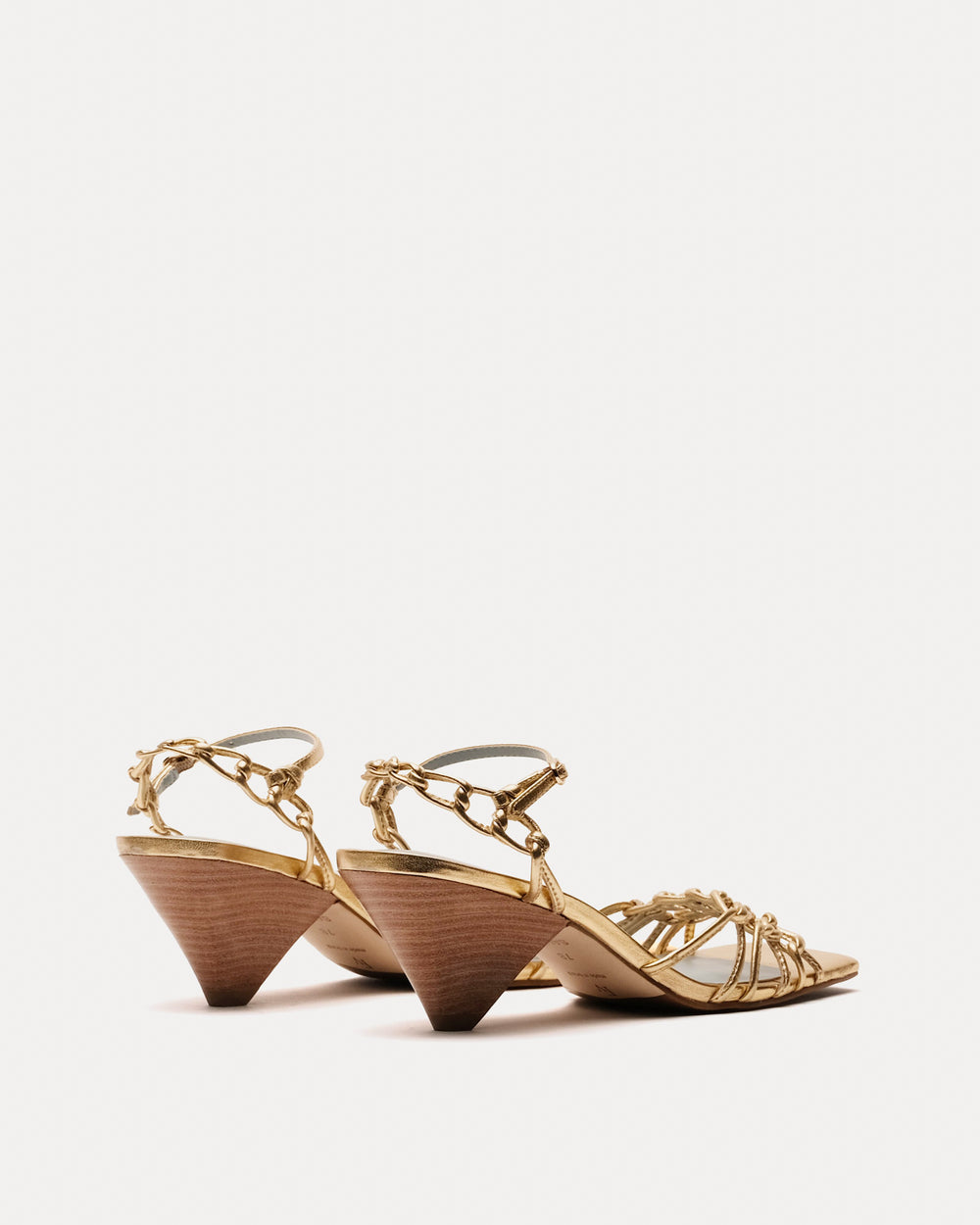 Alexandra Chain Link Sandal Heels Frances Valentine
