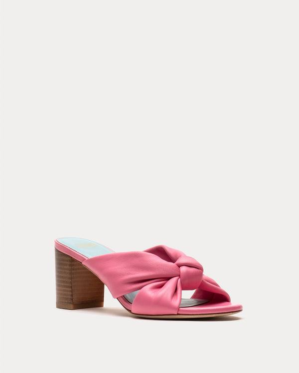 Mollie Slide Heel - Pink Sandals Frances Valentine