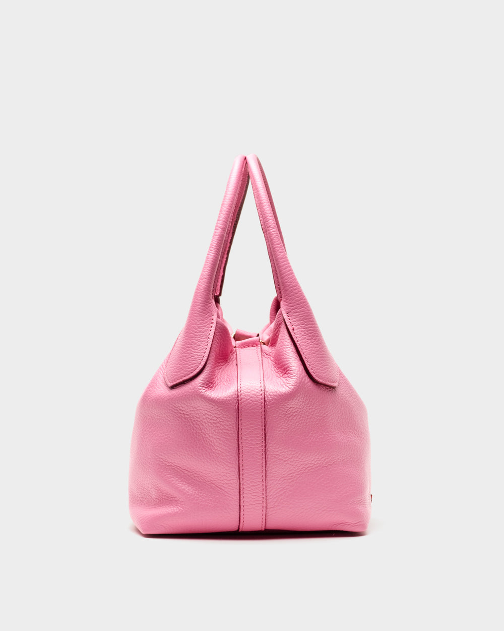Mini Sweet Pea - Tumbled Leather Pink Small Tote Frances Valentine