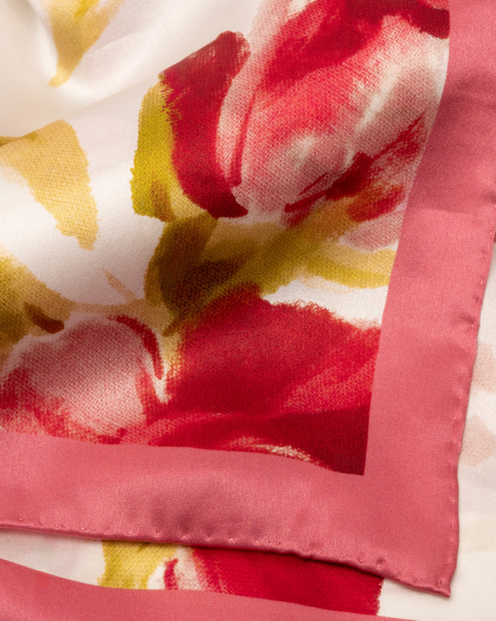 Silk Scarf 36" x 36" English Rose Scarf Frances Valentine