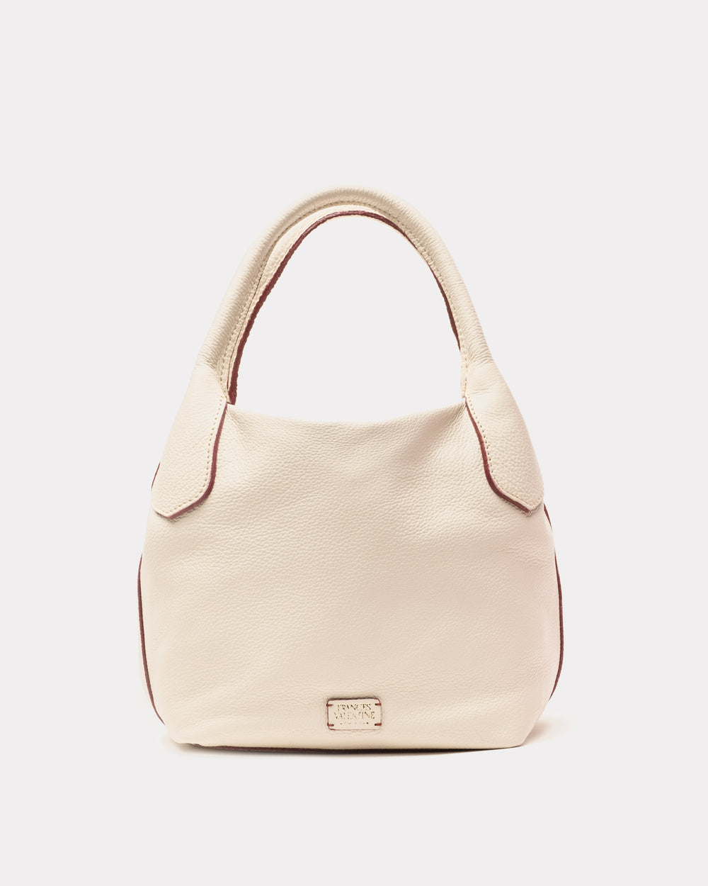 Mini Sweet Pea - Tumbled Leather Oyster Small Tote Frances Valentine