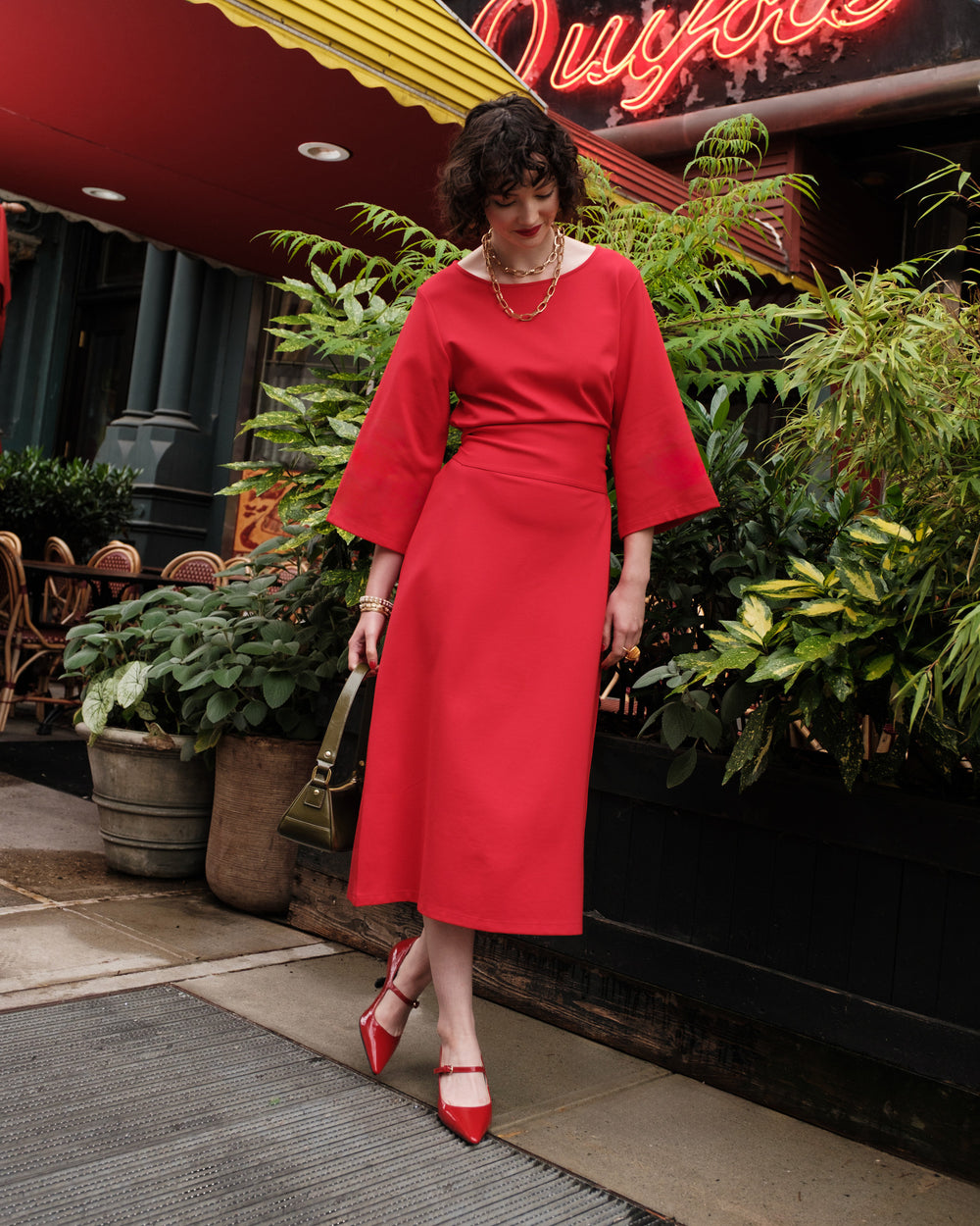 Whitney Wrap Dress - Red Dresses Frances Valentine