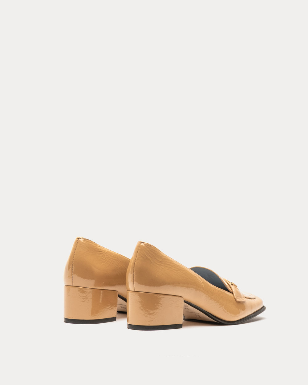 MTM Loafer - Crinkled Leather Camel Loafers Frances Valentine