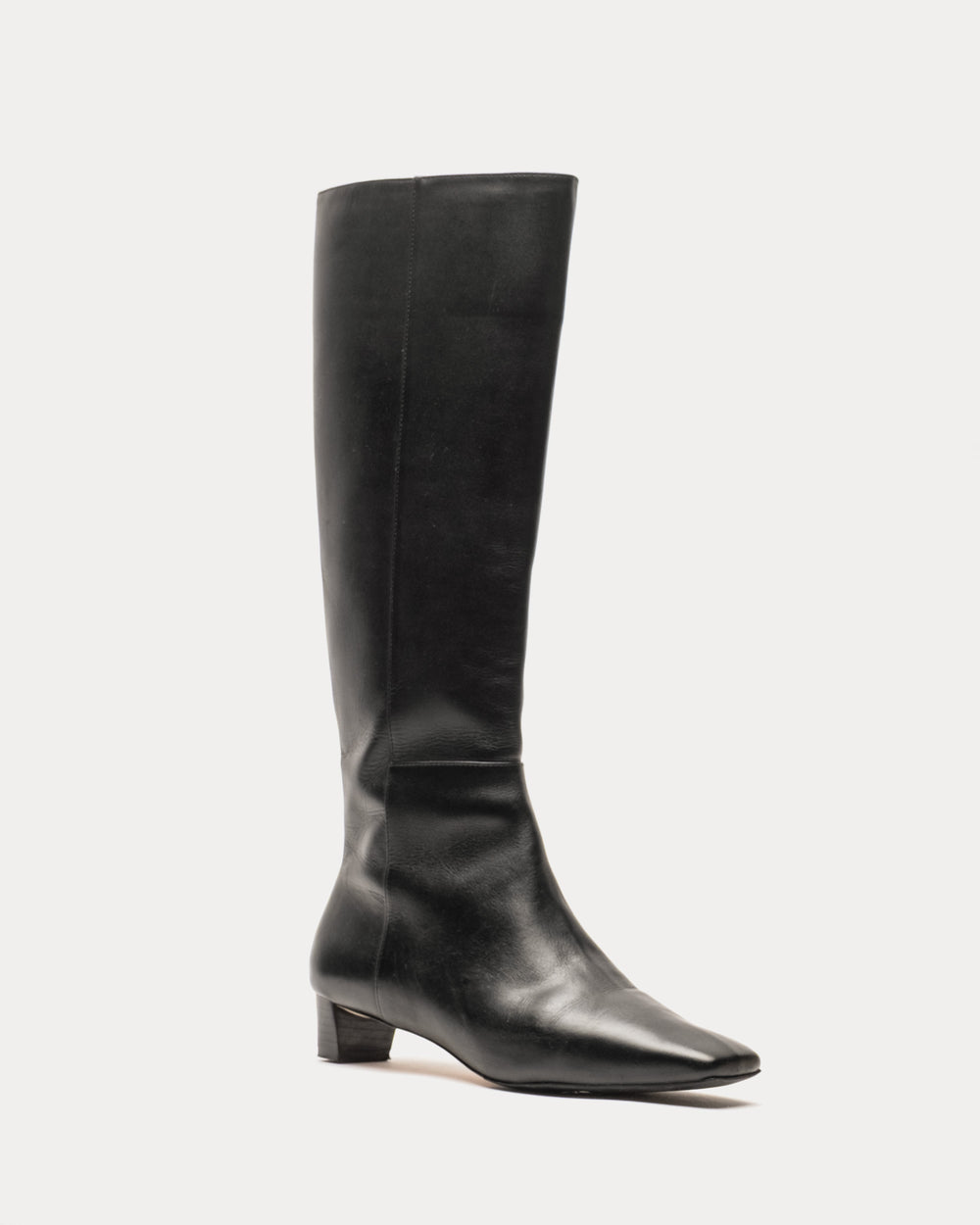 Mackie Leather Boot - Black Boots Frances Valentine