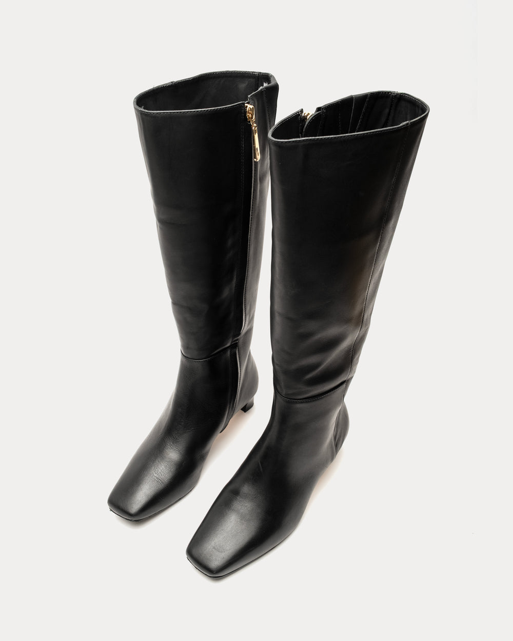 Mackie Leather Boot - Black Boots Frances Valentine