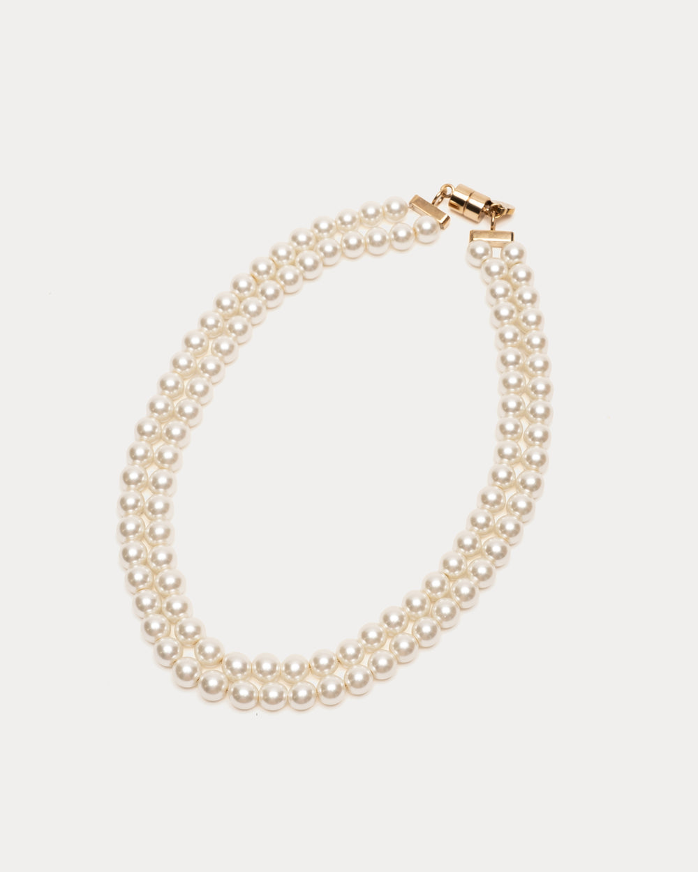 FV Duchess Double Strand Pearl Necklace - Gold