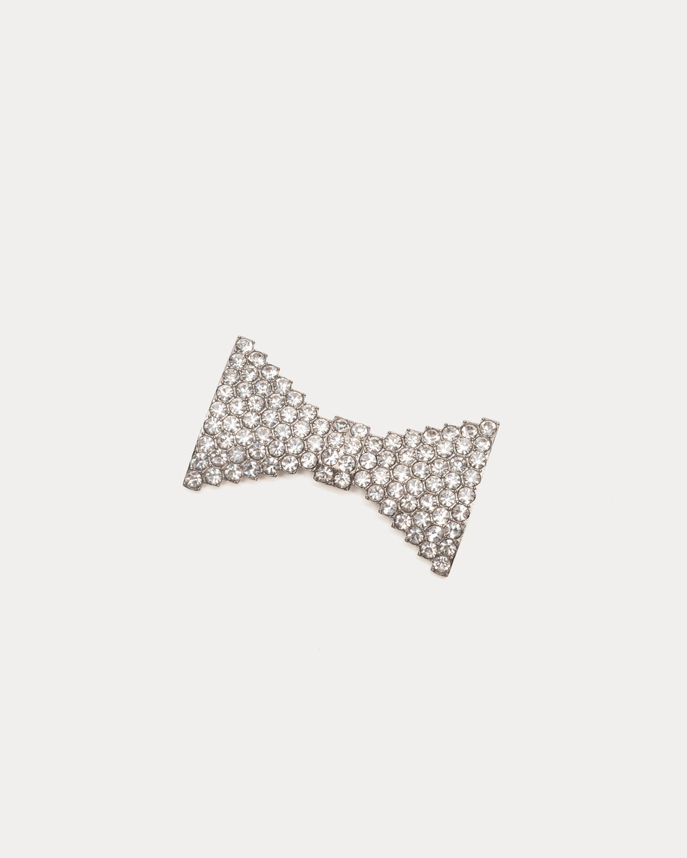 FV Crystal Bow Hairclip - Silver
