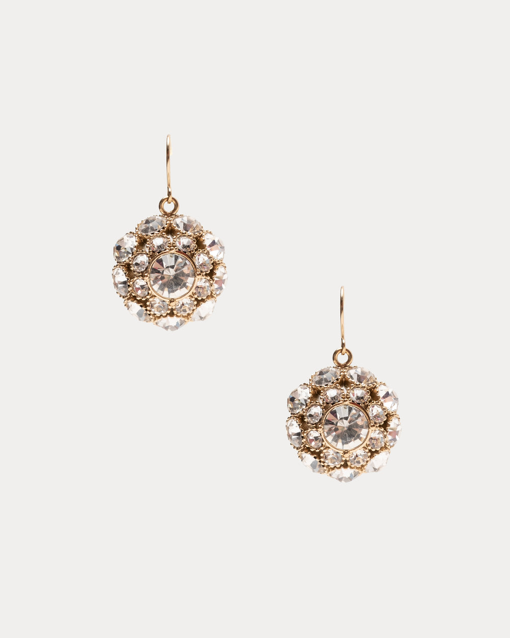 FV Crystal Cluster Drop Earring - Gold