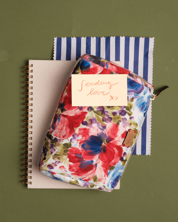 Small Cosmetic Pouch - Super Bloom Small Cosmetic Frances Valentine