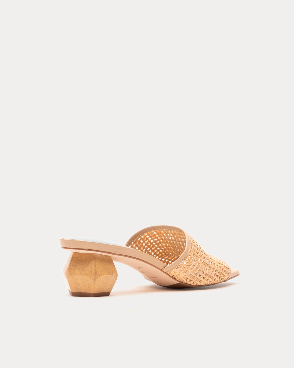 Raffia Mesh Slide - Natural Sandals Frances Valentine