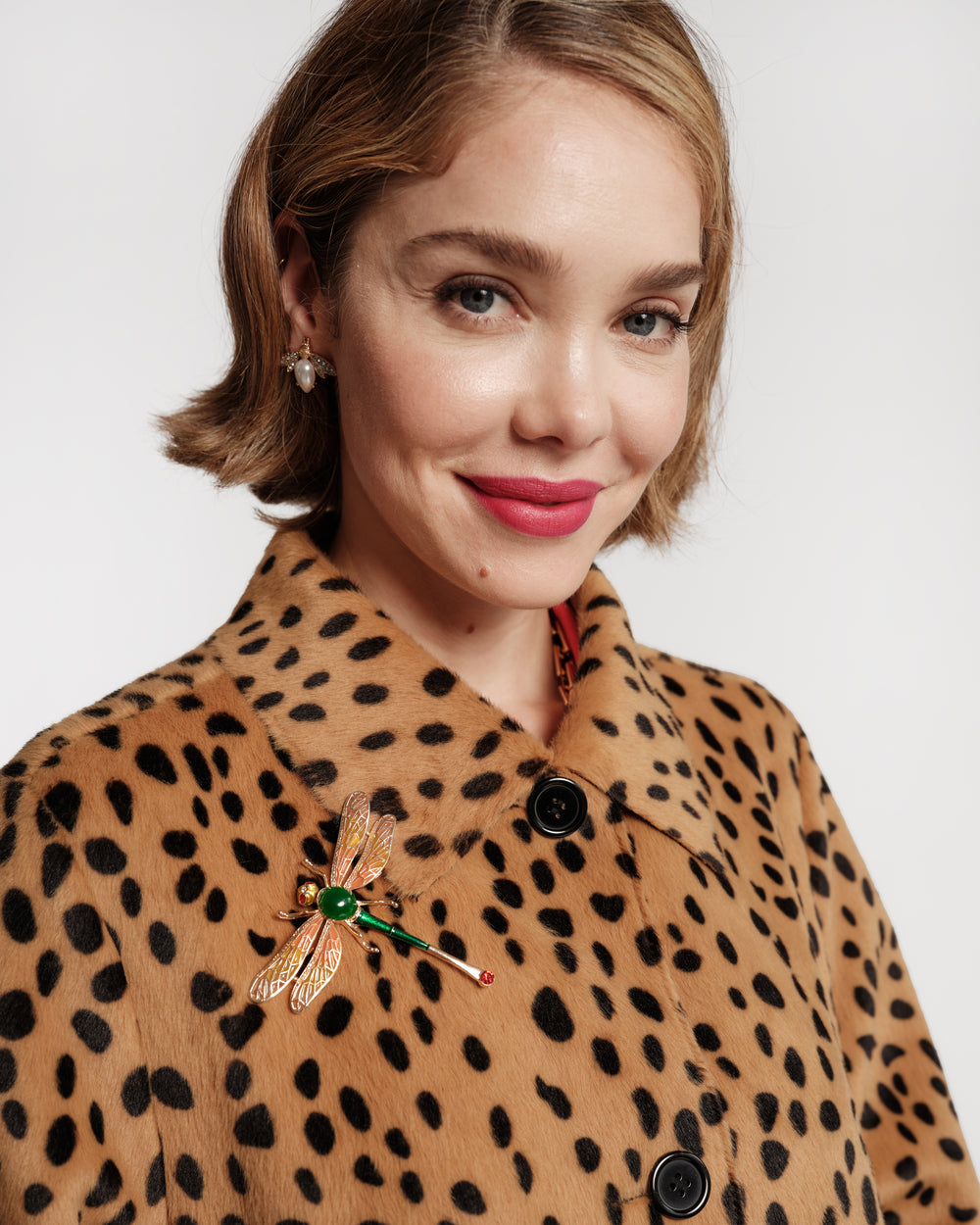 Paulette Faux Fur Coat - Cheetah Coats & Jackets Frances Valentine