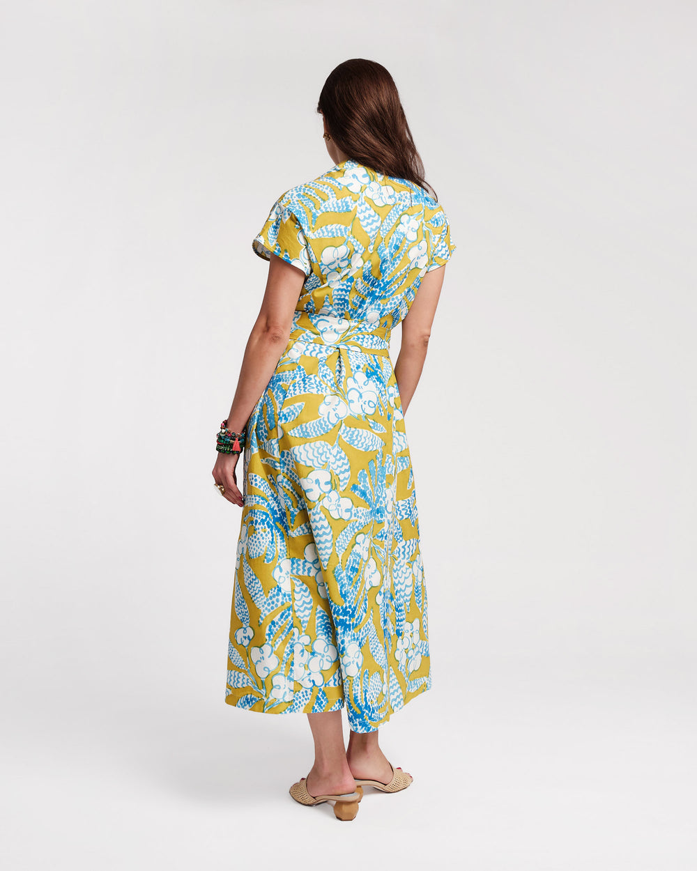 Eve Dress - Sketchy Jungle Green Dresses Frances Valentine