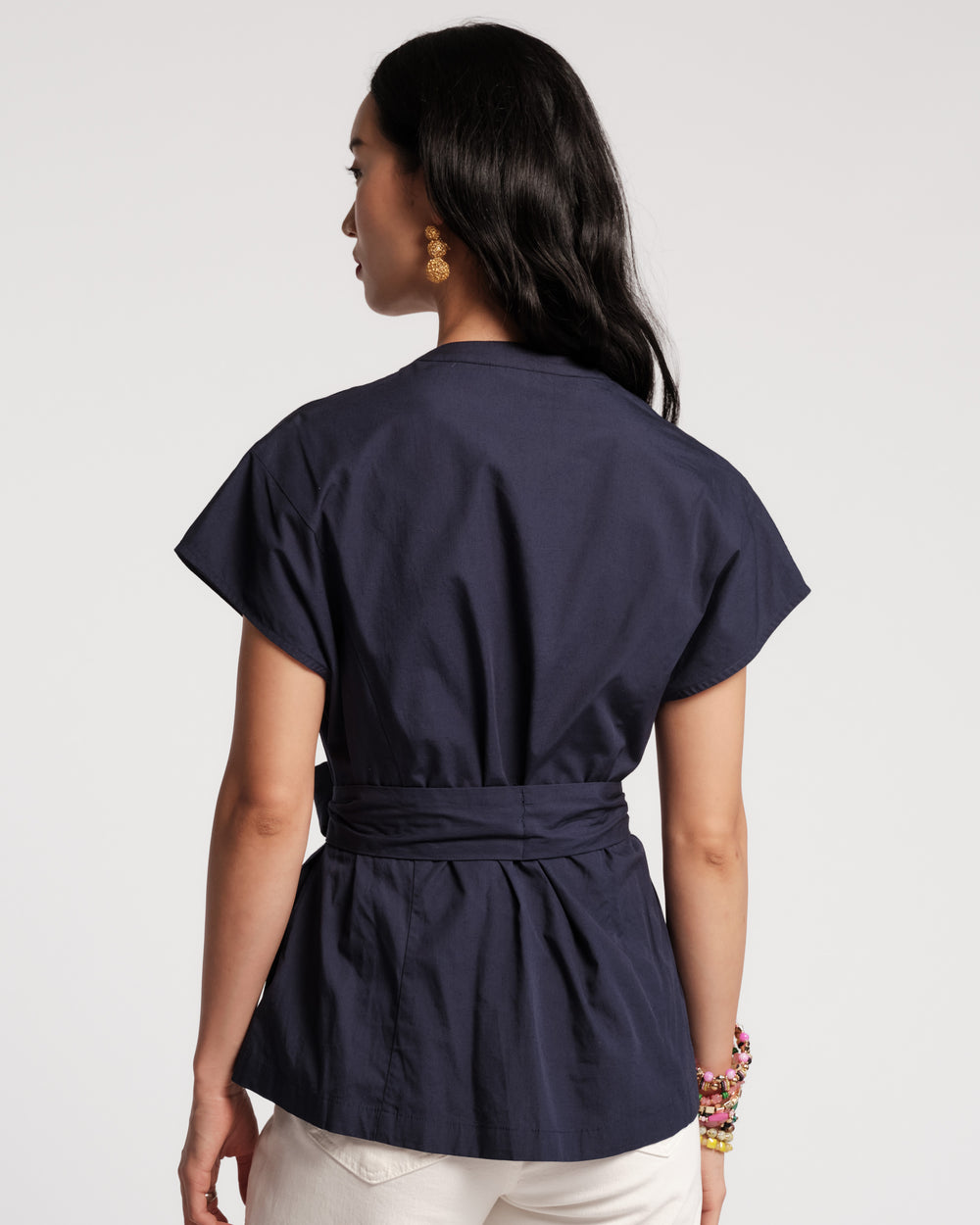 Eve Top - Navy Shirt Frances Valentine