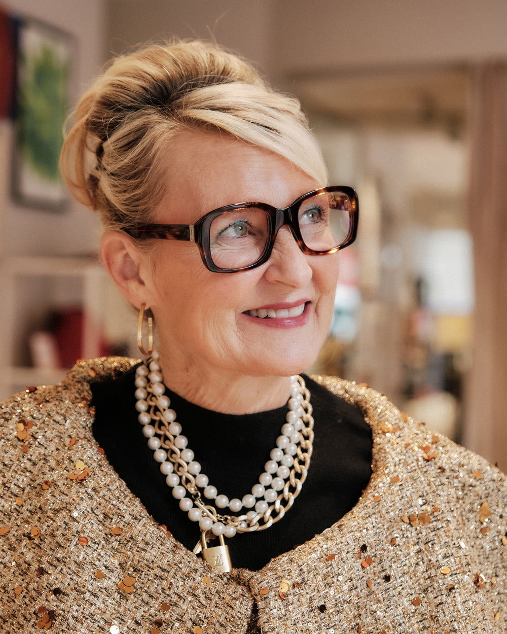 FV x Caddis Shelby Reading Glasses - Polished Terrapin Eyeglasses Frances Valentine