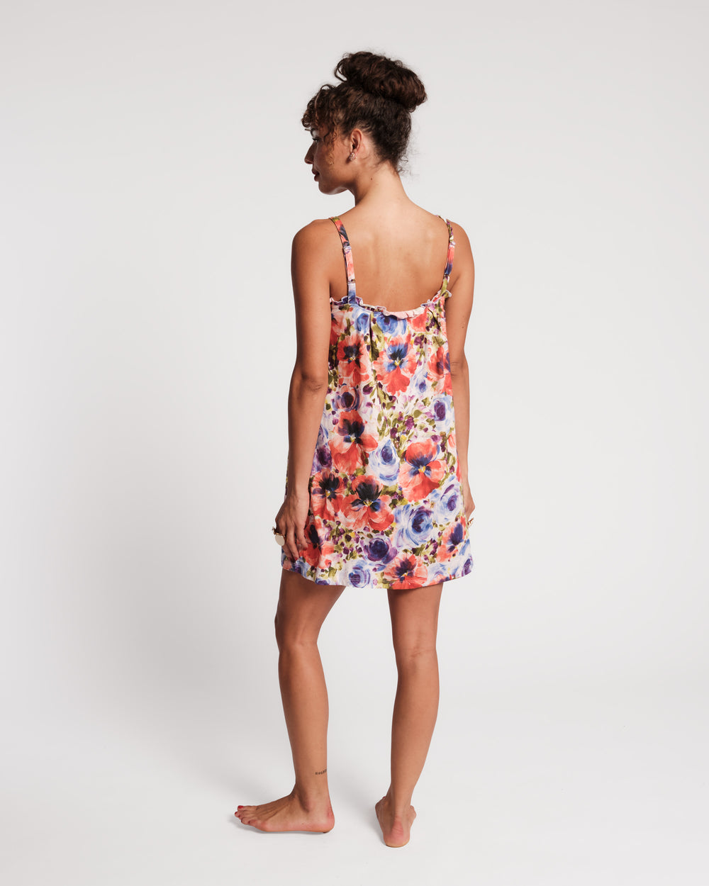 Pajama Mini Dress - Super Bloom Pajamas Frances Valentine