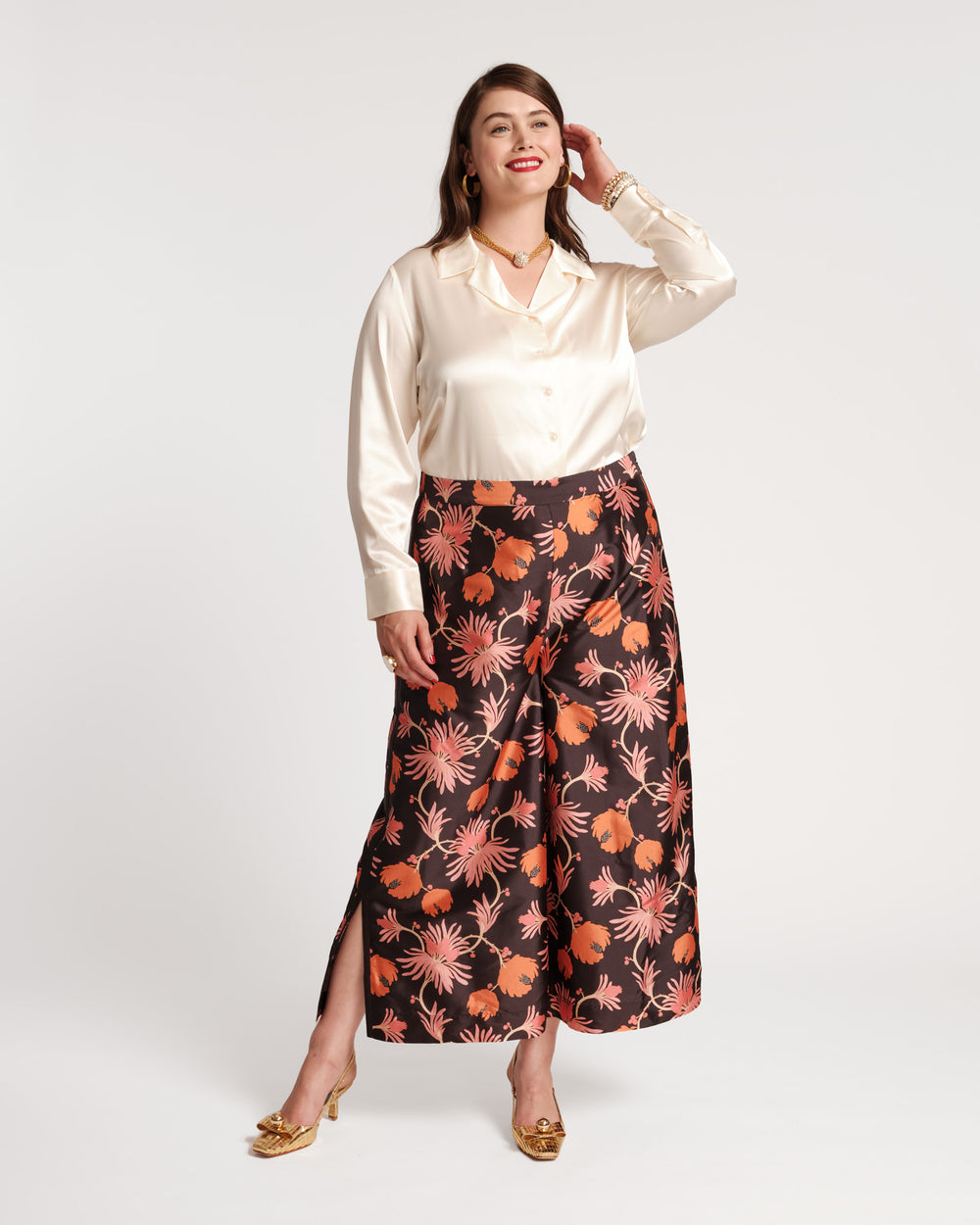 Katherine Silk Blouse - Ivory Tops Frances Valentine