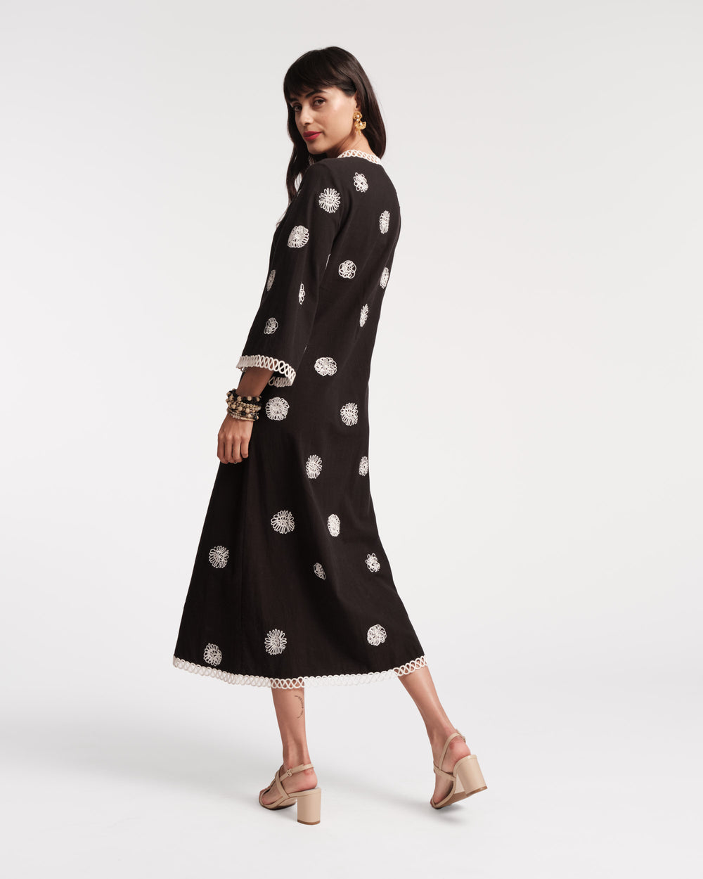 Fiona Dress - Scribble Embroidery Dresses Frances Valentine