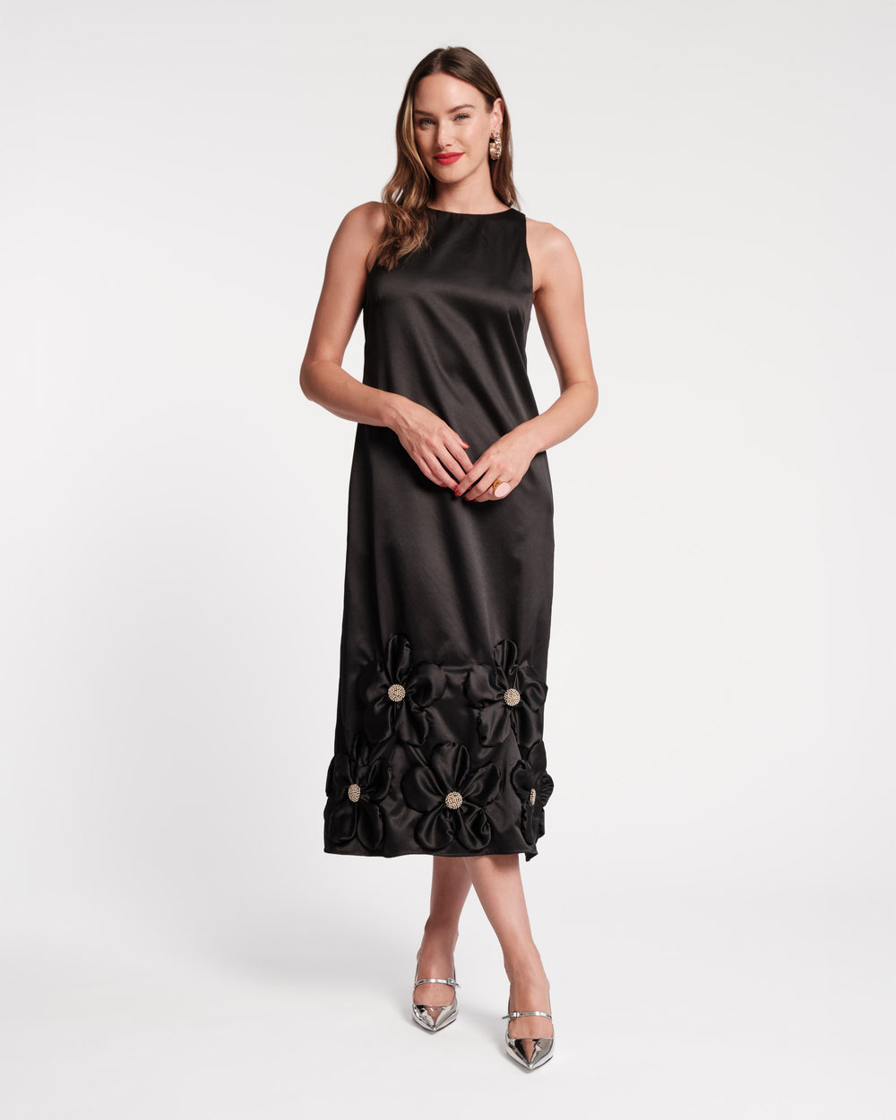 Francesca Flower Maxi Dress - Black Dresses Frances Valentine