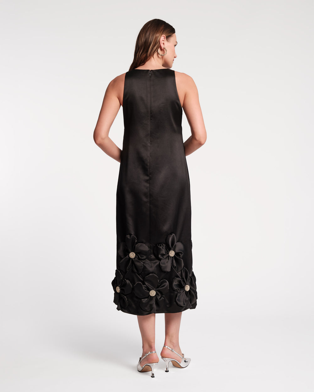 Francesca Flower Maxi Dress - Black Dresses Frances Valentine