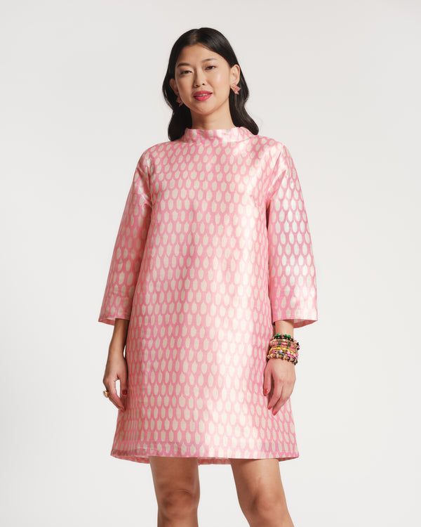 Diplomat Mini Dress - Pink Loop Dresses Frances Valentine