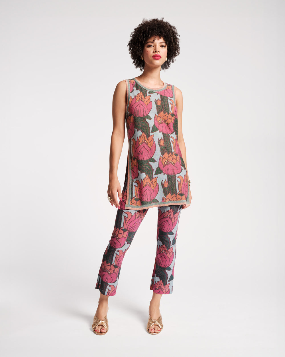 Robbie Pant Set - Fireflower Jumpsuits & Rompers Frances Valentine