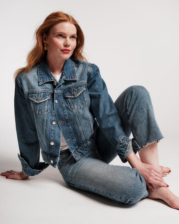 Taylor Jean Jacket - Royal Palm Denim Coats & Jackets Frances Valentine