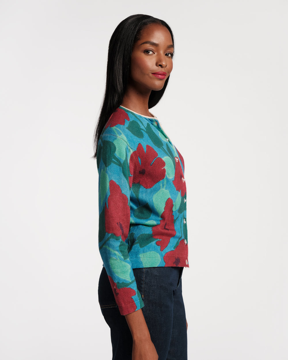 Darling Cardigan - Floating Floral Sweater Frances Valentine