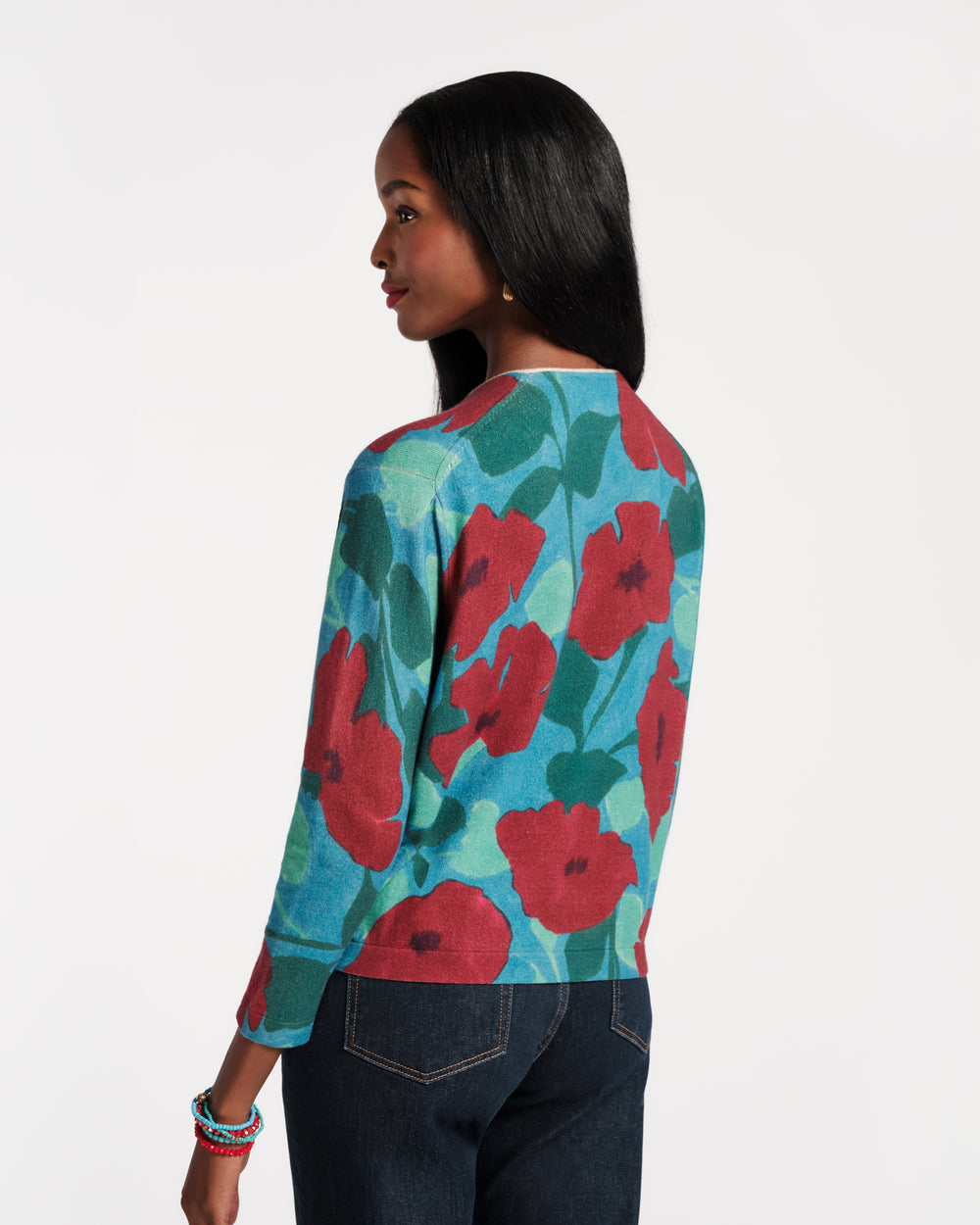 Darling Cardigan - Floating Floral Sweater Frances Valentine