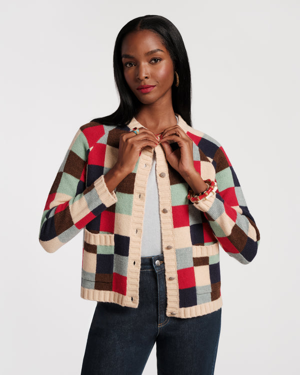 Pixel Cardigan - Sublime Pixel Sweater Frances Valentine