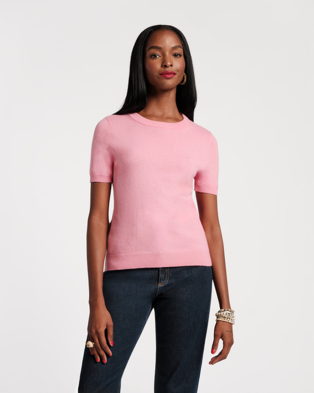Jo Knit T - Pink Sweater Frances Valentine