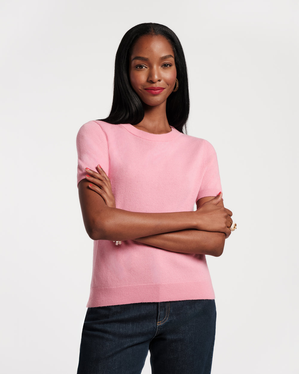 Jo Knit T - Pink Sweater Frances Valentine
