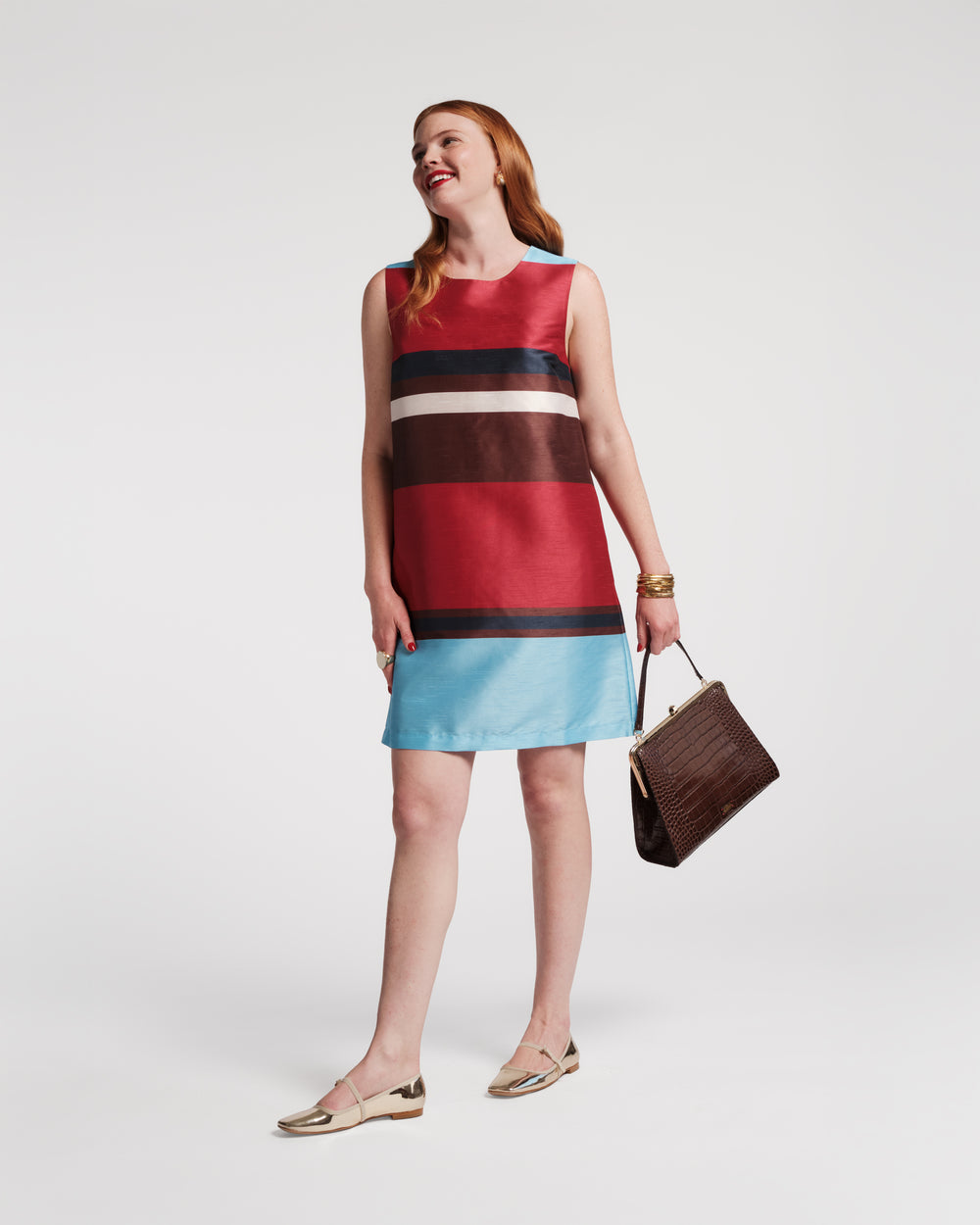 Sylvie Shift Dress - Sublime Stripe Dresses Frances Valentine
