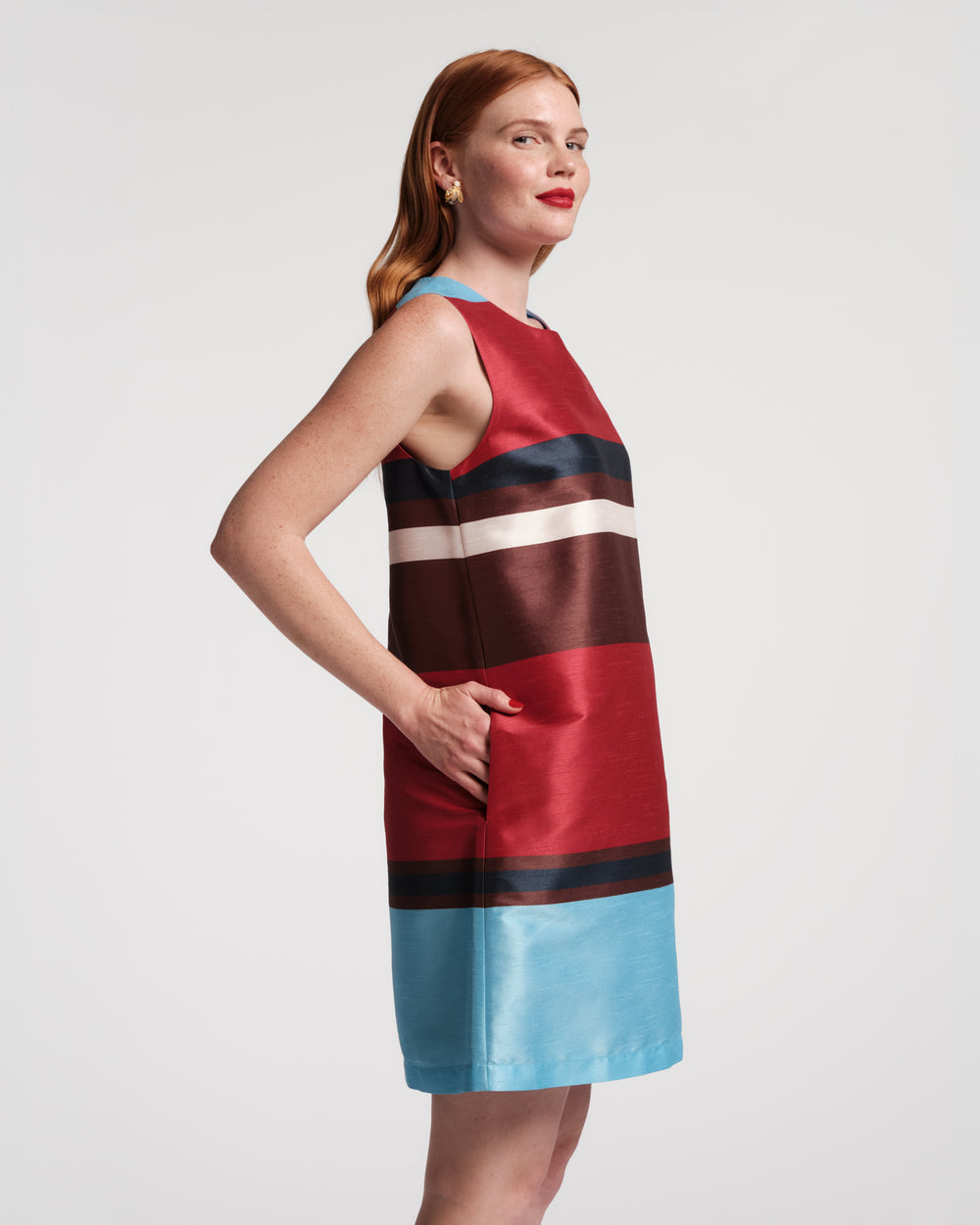 Sylvie Shift Dress - Sublime Stripe Dresses Frances Valentine
