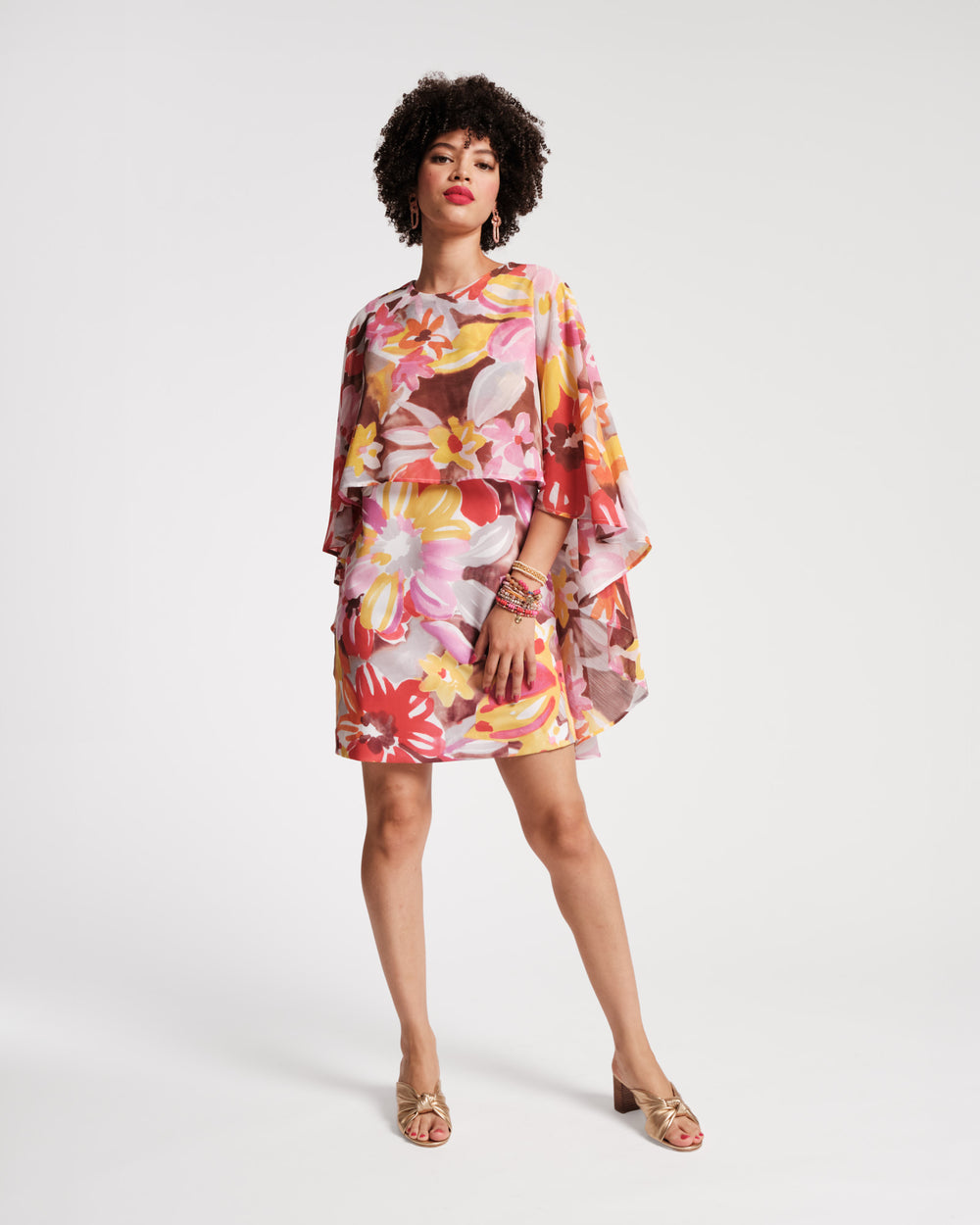 Mini Cape Dress - Sun Floral Dresses Frances Valentine