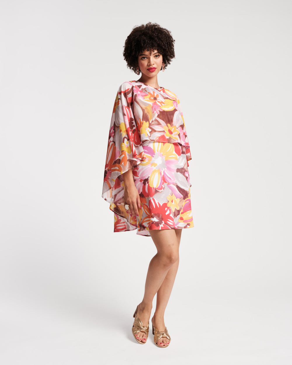 Mini Cape Dress - Sun Floral Dresses Frances Valentine