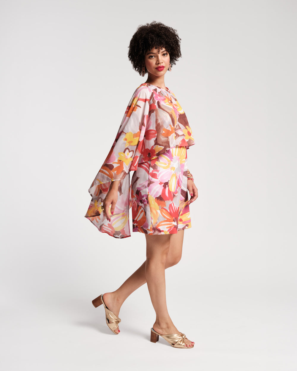 Mini Cape Dress - Sun Floral Dresses Frances Valentine