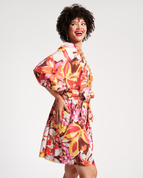 Bliss Mini Dress - Sun Floral Dresses Frances Valentine
