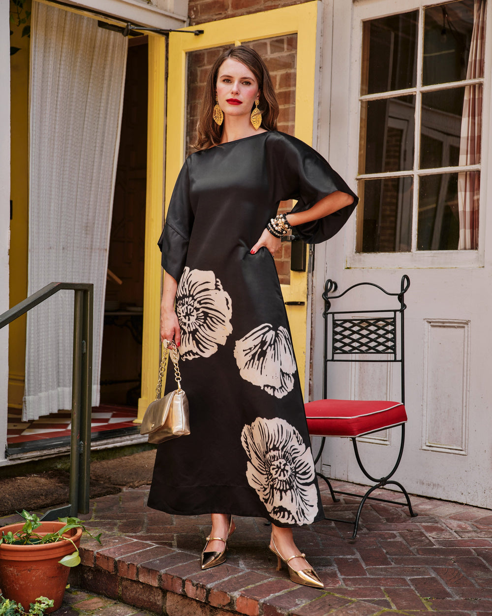 Spinnaker Maxi Dress - Carefree Chrysanthemum Dresses Frances Valentine