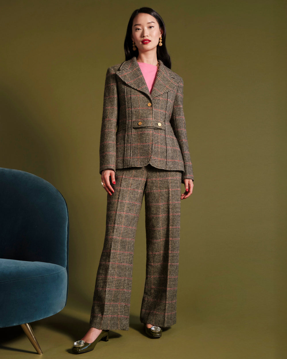Thomas Pant - Newbury Plaid Wool Pants Frances Valentine
