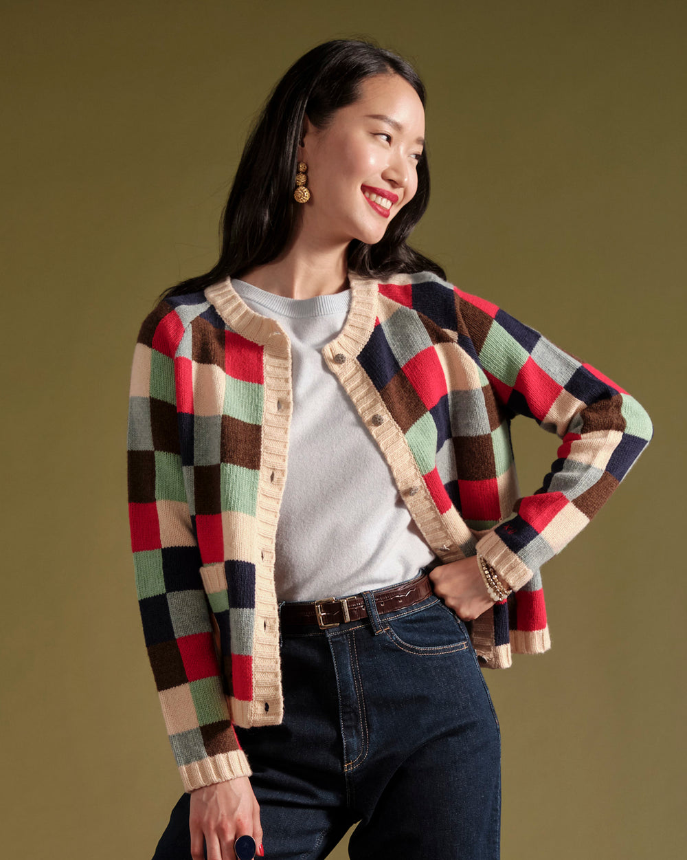 Pixel Cardigan - Sublime Pixel Sweater Frances Valentine