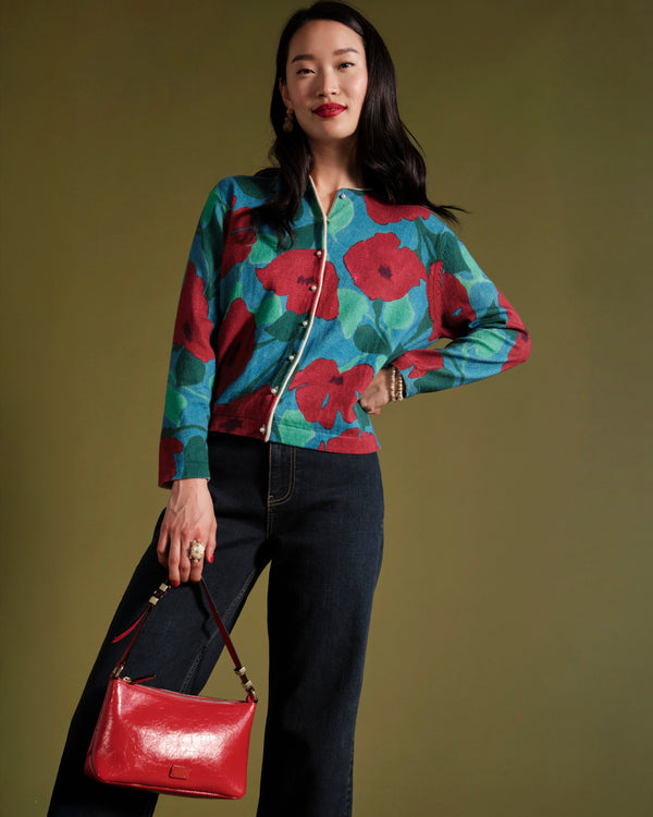 Darling Cardigan - Floating Floral Sweater Frances Valentine