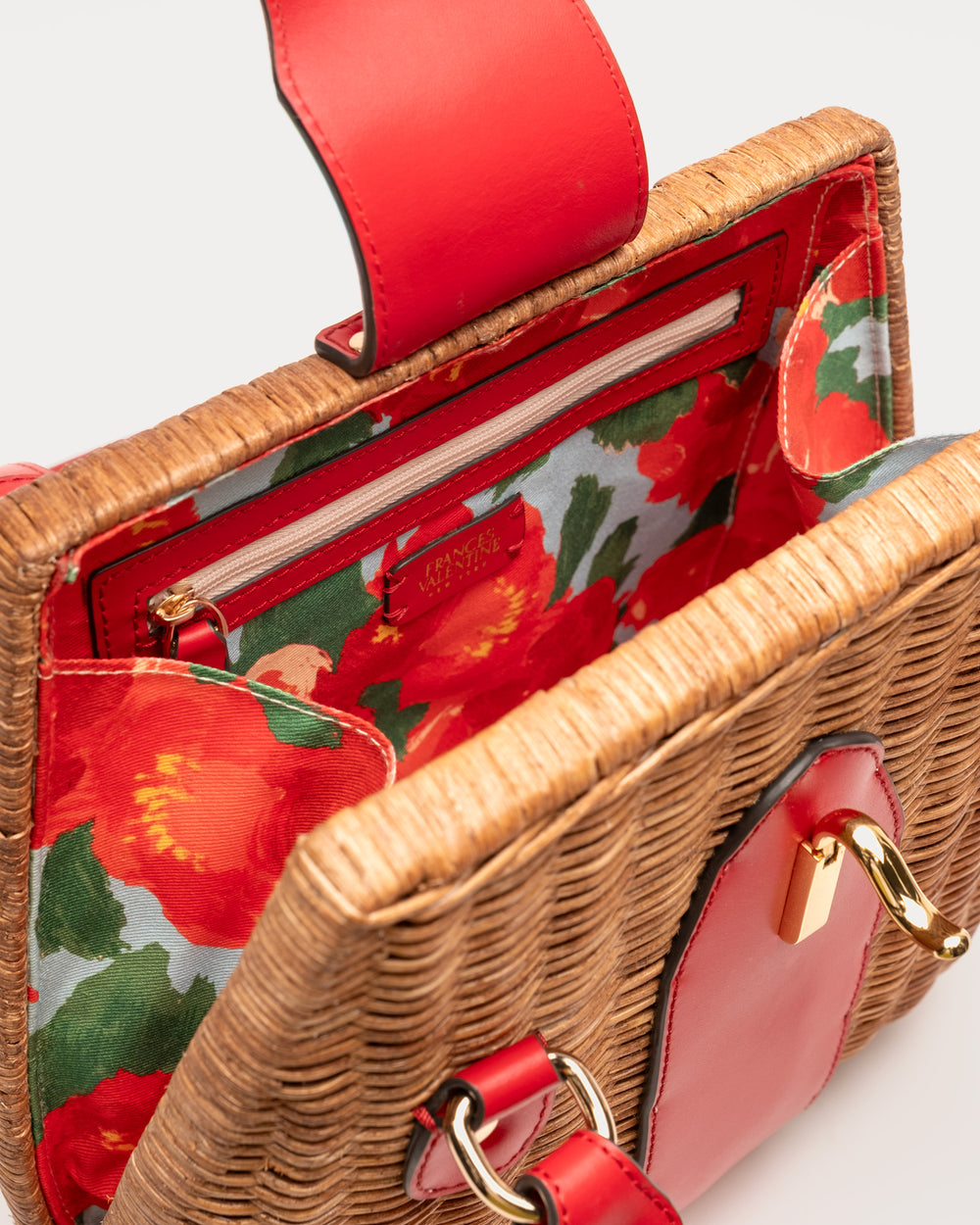 Gigi Basket - Toast/Red Basket Frances Valentine