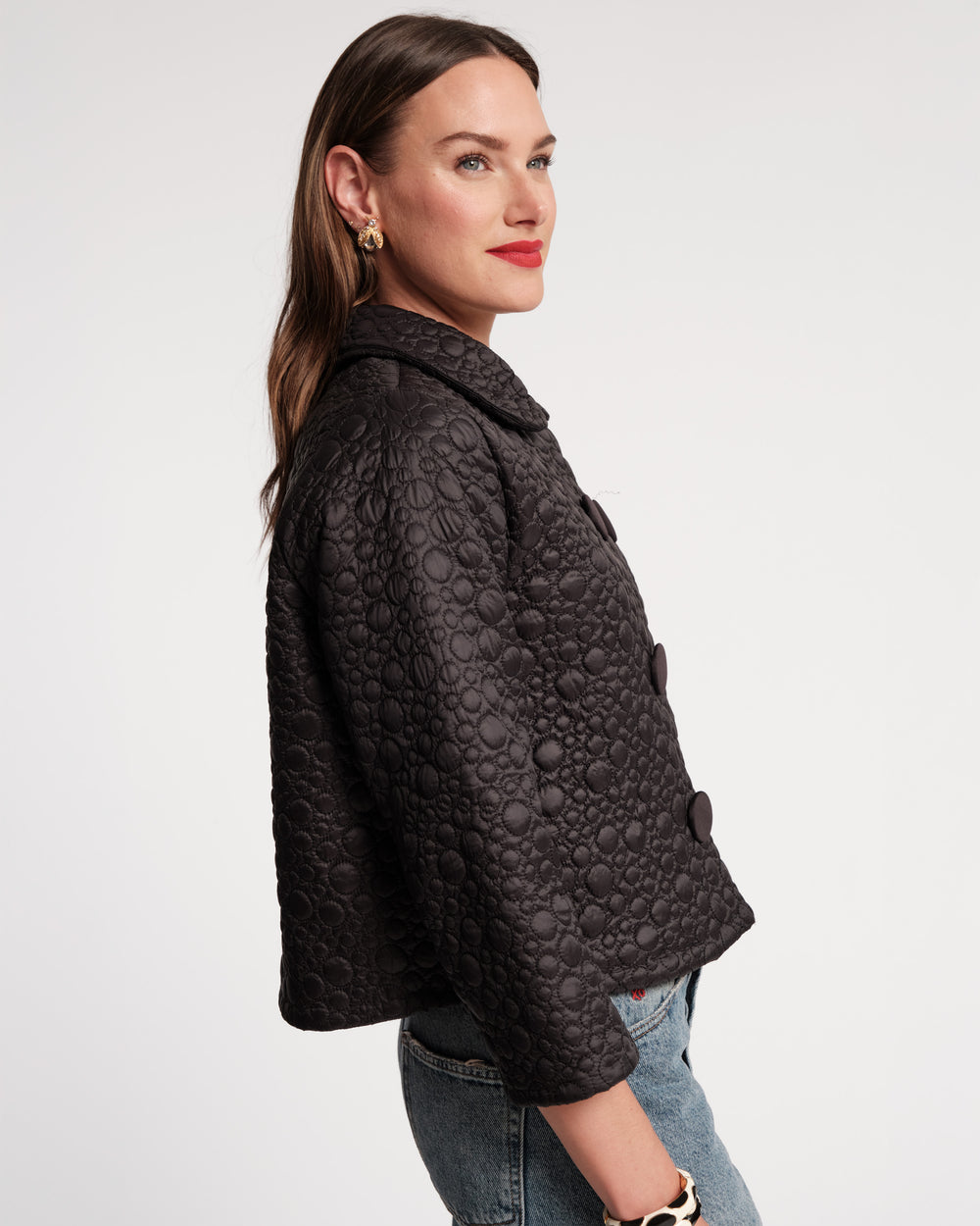 Ginger Quilted Jacket - Black Coats & Jackets Frances Valentine