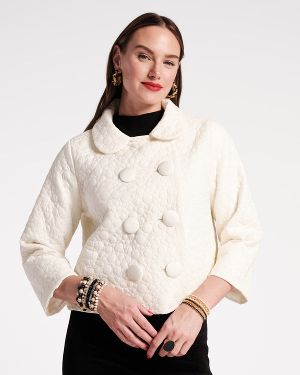 Ginger Quilted Jacket - Oyster Coats & Jackets Frances Valentine