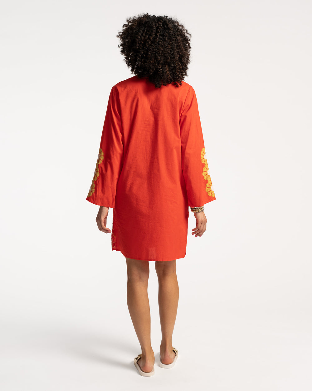 Goldie Tunic Sunrise Coral Multi Dresses Frances Valentine