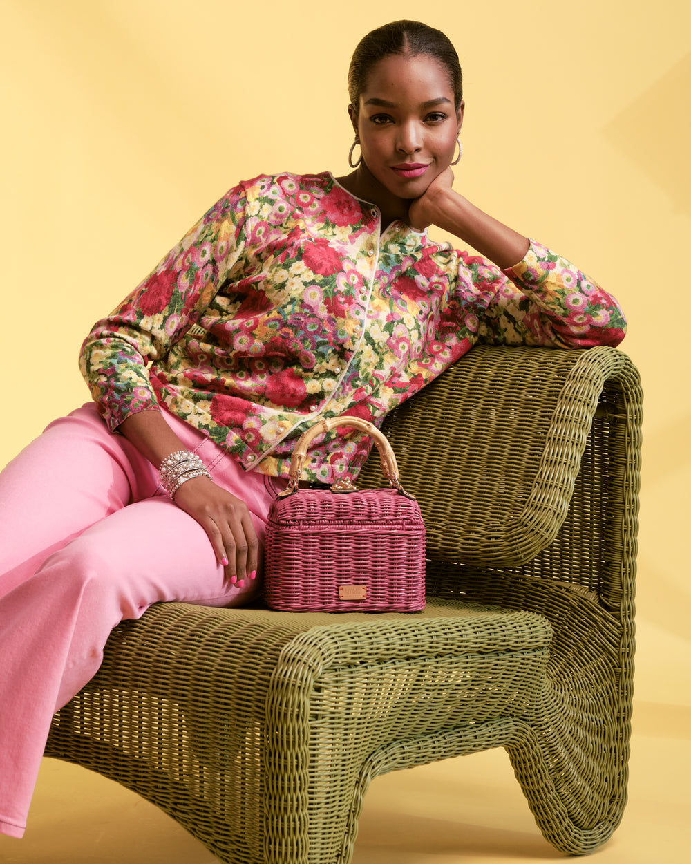 Hannah Lunchbox - Pink Basket Frances Valentine